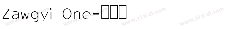 Zawgyi One字体转换